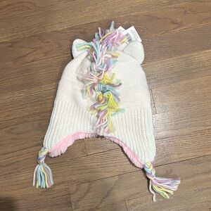 Capelli of New York Pastel Unicorn Knit Hat